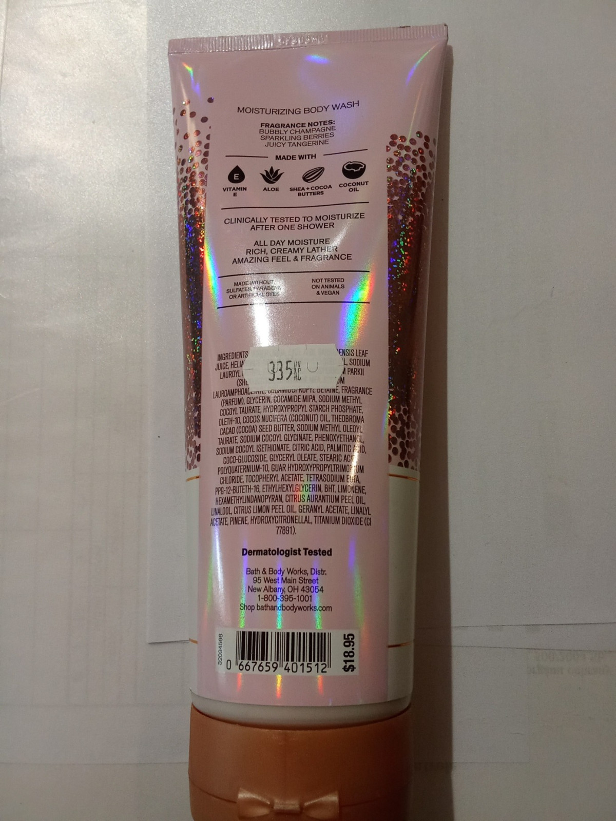 Hydratační tělové mýdlo CHAMPAGNE TOAST MOISTURIZING BODY WASH: Fotografie č. 2