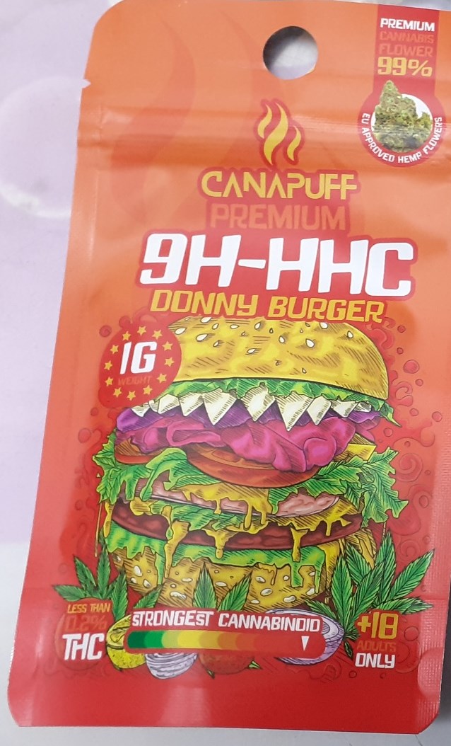 Bylinný výrobek určený ke kouření zn. CANAPUFF PREMIUM, 9H-HHC, DONNY BURGER, 1 g: Fotografie č. 1
