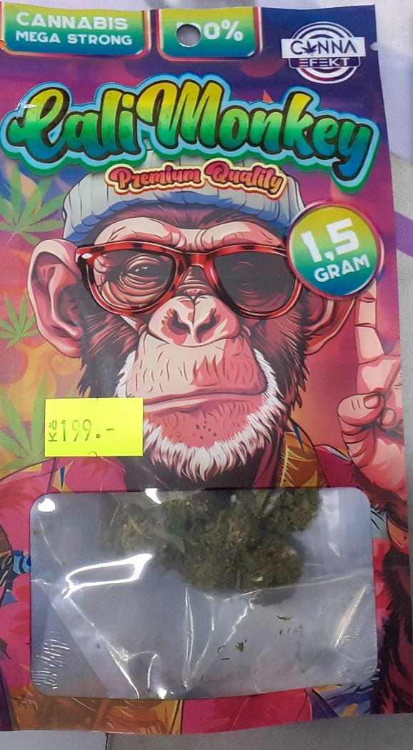 Bylinný výrobek určený ke kouření zn. Cali Monkey, CANNA EFEKT, Premium Quality, 1,5 g: Fotografie č. 1