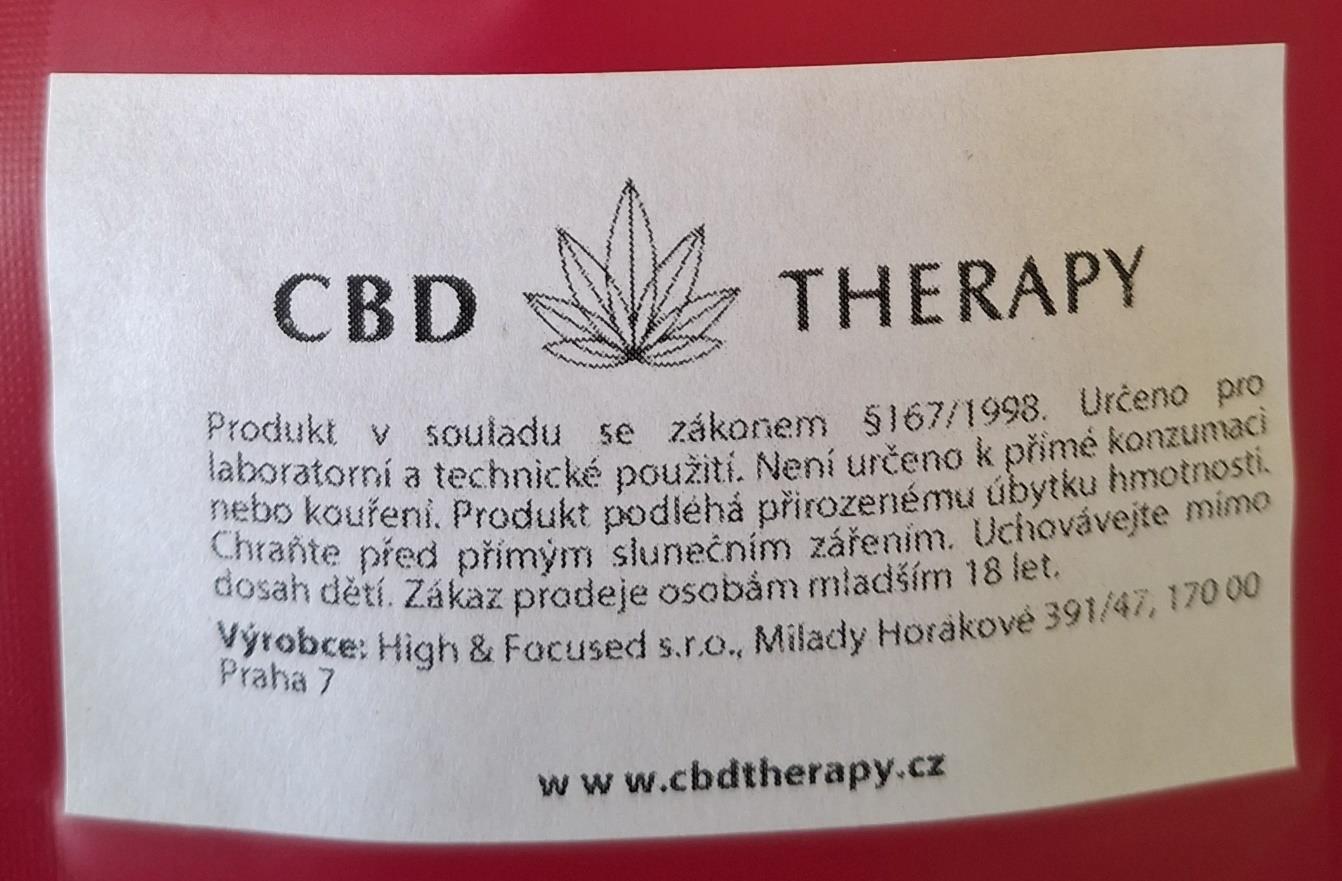 Bylinný výrobek určený ke kouření CBD THERAPY Amnesia THC-X, STRONG, 1 g: Fotografie č. 3