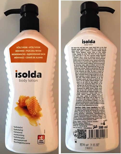 Tělové mléko isolda, body lotion, VČELÍ VOSK: Fotografie