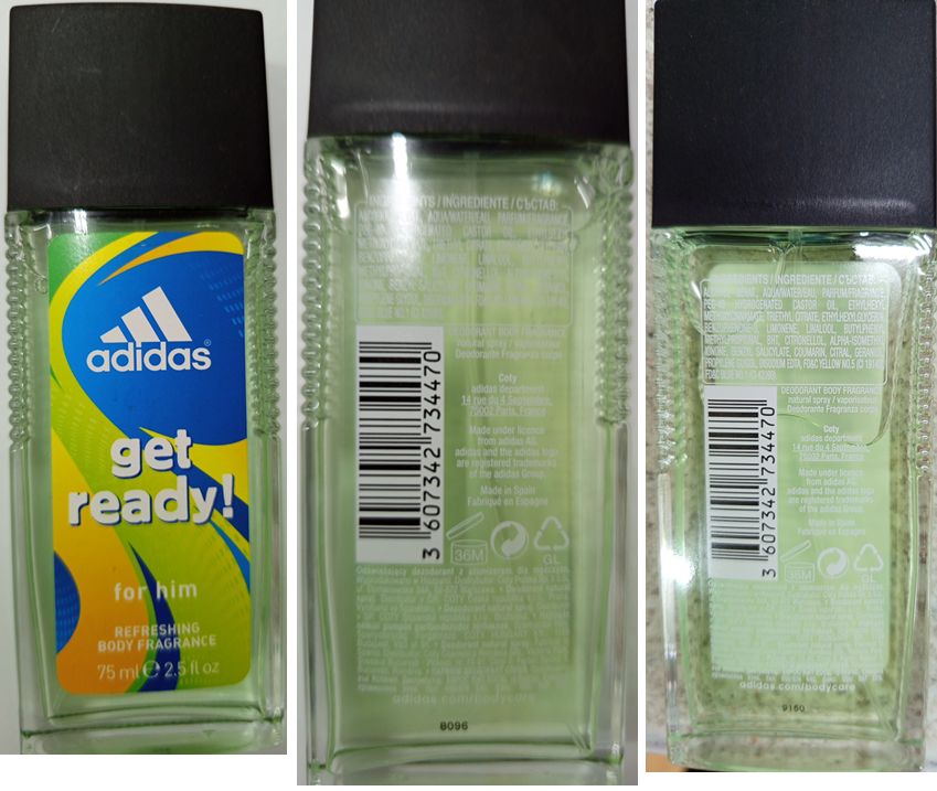 adidas, get ready! for him, REFRESHING BODY FRAGRANCE: Fotografie